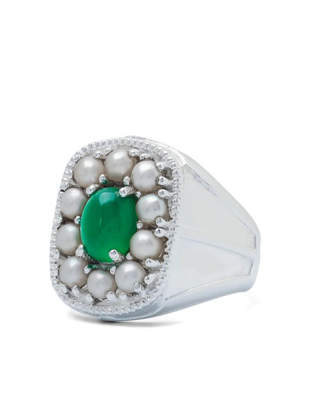  Veert Pearl-detail Ring - Silver 
