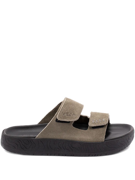  Veja Dual-strap Suede Sandals - Green 