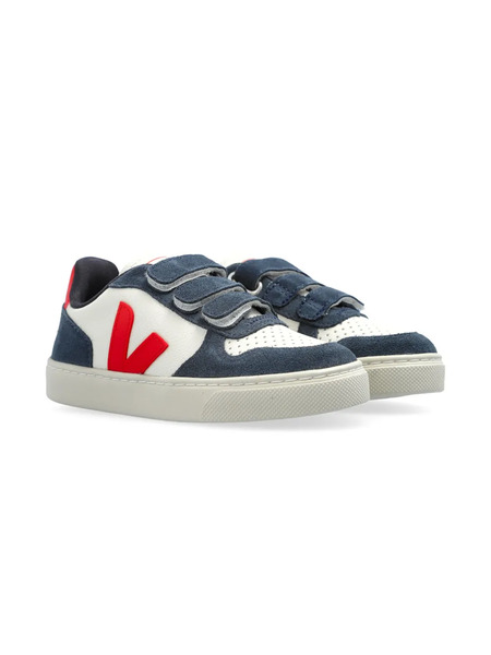  Veja Kids Logo-patch Sneakers - Blue 