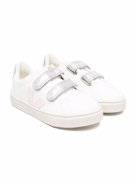  Veja Kids Touch-strap Low-top Trainers - White 