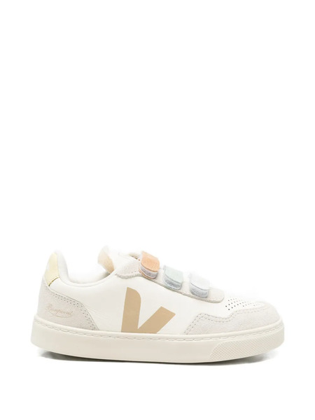  Veja Kids V-90 Multi Strap Sneakers - Neutrals 