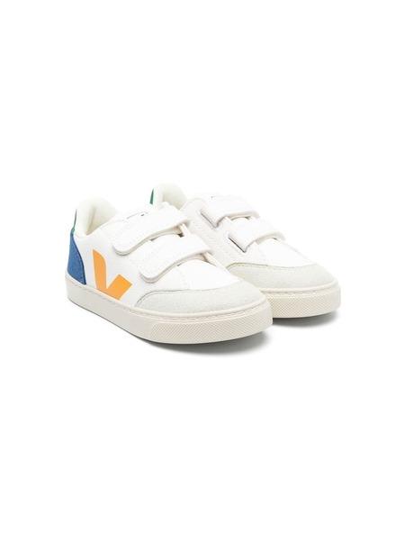  Veja Kids V-12 Touch-strap Sneakers - White 