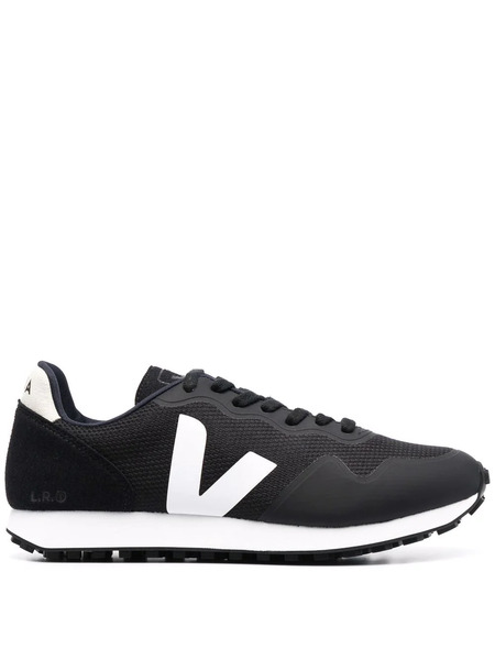  Veja Logo-patch Low-top Sneakers - Black 