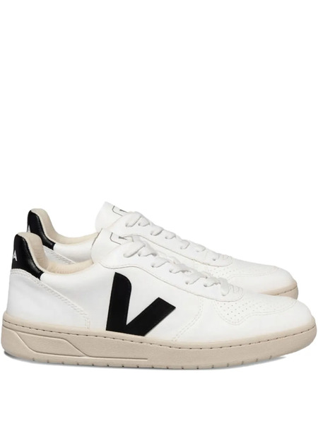  Veja V-10 Leather Sneakers - White 