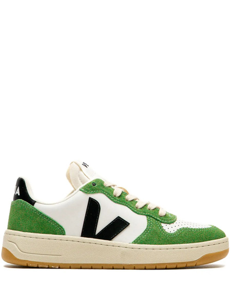  Veja V-logo Suede Sneakers - White 