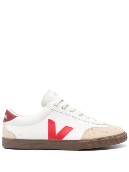 Veja Volley Panelled Leather Sneakers - White 