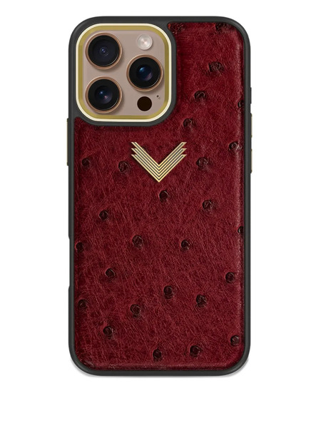  Velante Logo-patch Iphone 16 Pro Max Phone Case - Red 