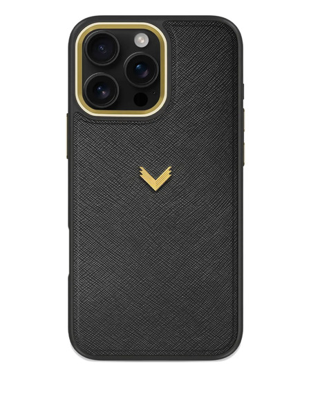  Velante Saffiano Leather Iphone 16 Pro Max Case - Black 