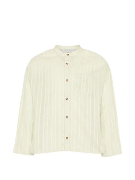  Vélocipède Striped Long-sleeve Shirt - Green 