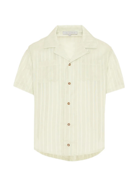 Vélocipède Striped Short-sleeve Shirt - Green 