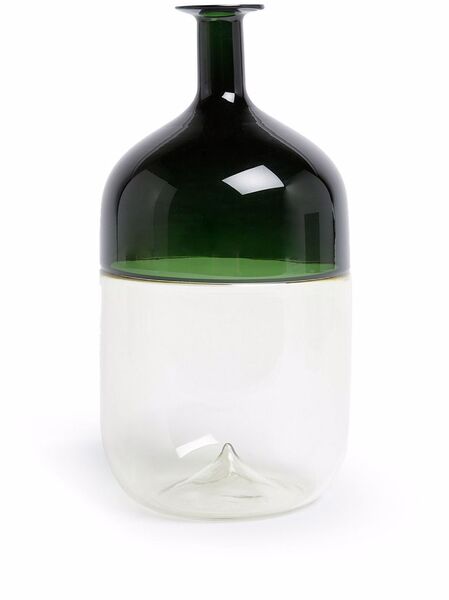  Venini Bolle Tall Glass Vase - White 
