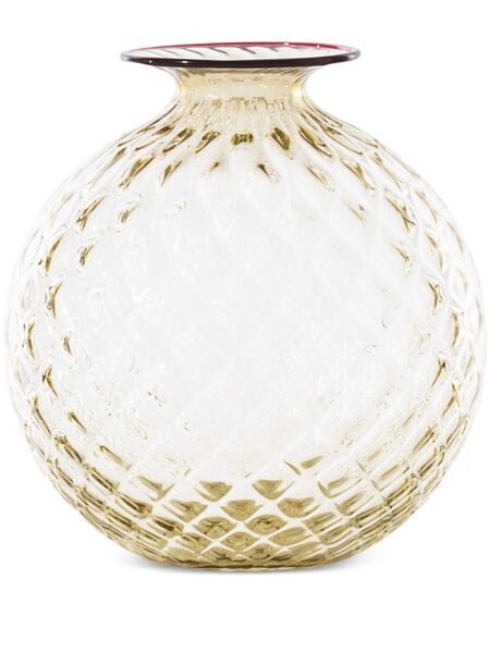  Venini Monofiore Balloton Vase (16.5cm X 14cm) - Yellow 