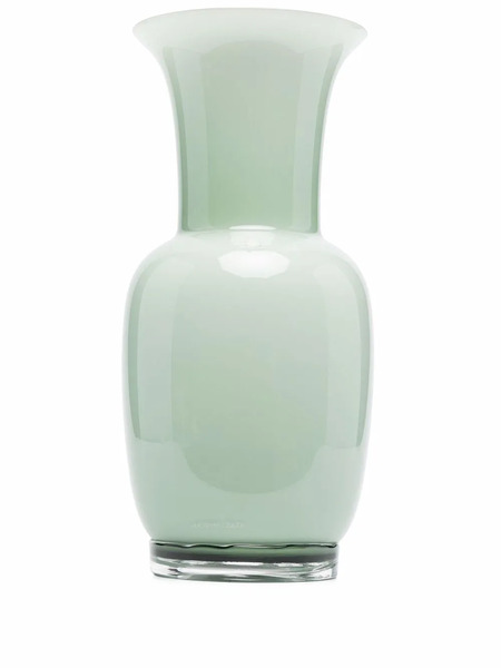  Venini Opalino Glass Vase - Green 