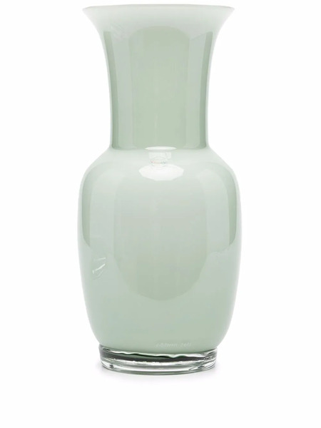  Venini Opalino Glass Vase - Green 
