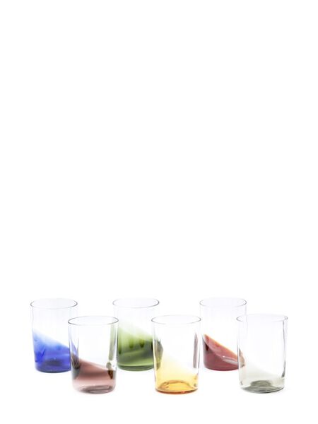  Venini Pezzente Glasses (set Of Six) - Neutrals 