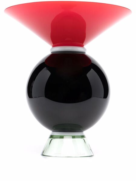  Venini Yemen Two-tone Vase - Black 