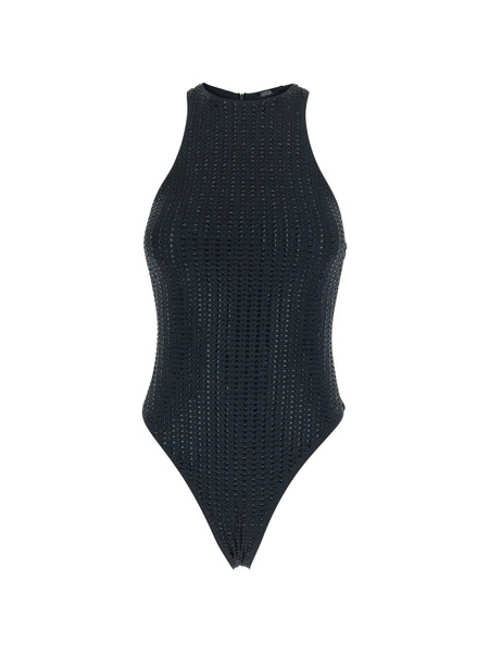  Venuja Embellished Halterneck Beachwear - Black 
