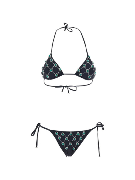  Venuja Jewelled Bikini Set - Black 