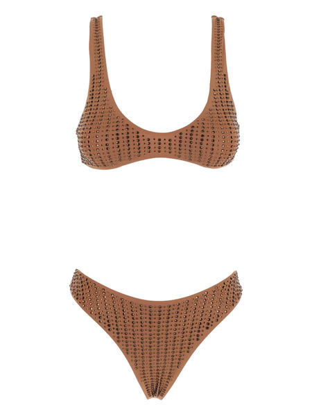  Venuja Rhinestone-embellished Bikini - Brown 
