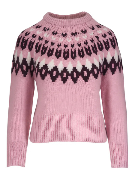  Veronica Beard Anne Fairisle-pattern Sweater - Pink 