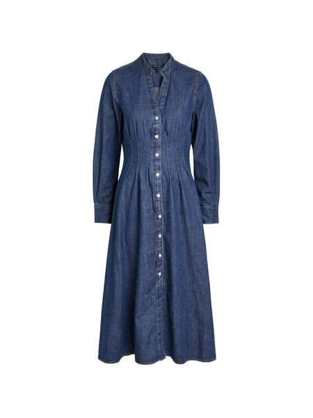  Veronica Beard Arcadia Button Front Dress - Blue 