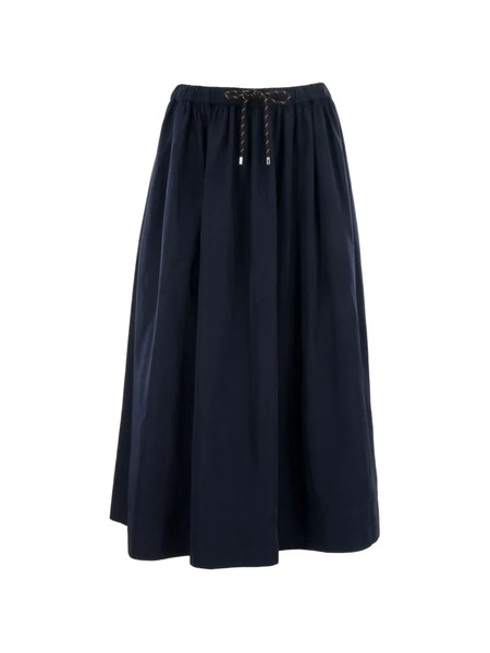  Veronica Beard Bates Drawstring Midi Skirt - Blue 