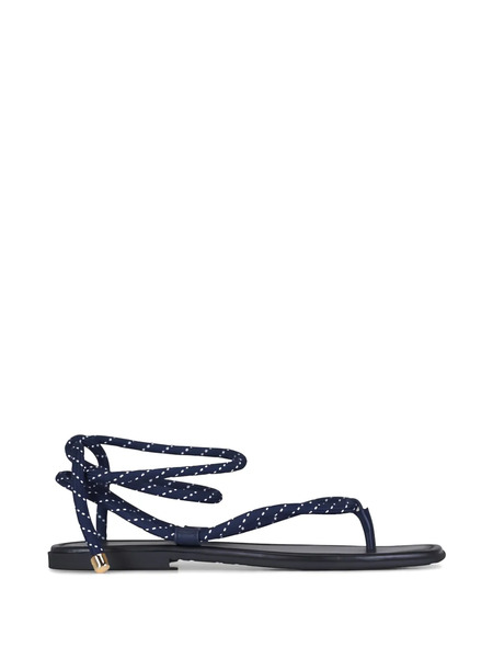  Veronica Beard Carmina Rope Detail Sandals - Blue 
