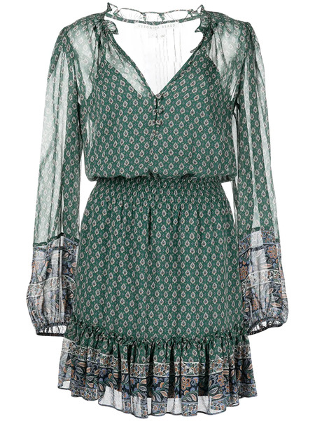  Veronica Beard Destiny Print Dress - Green 