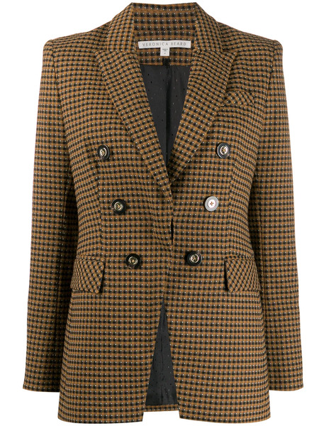  Veronica Beard Double Breasted Blazer - Brown 