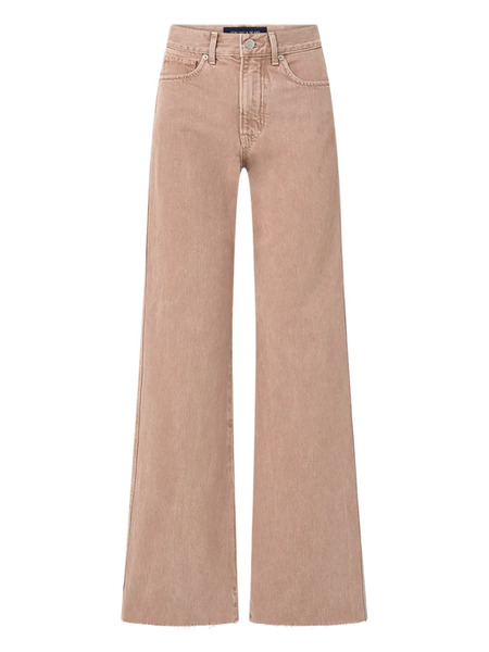  Veronica Beard Frayed Wide-leg Jeans - Brown 