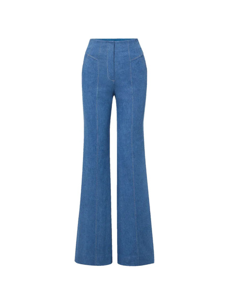  Veronica Beard Frenkle Flared Trousers - Blue 