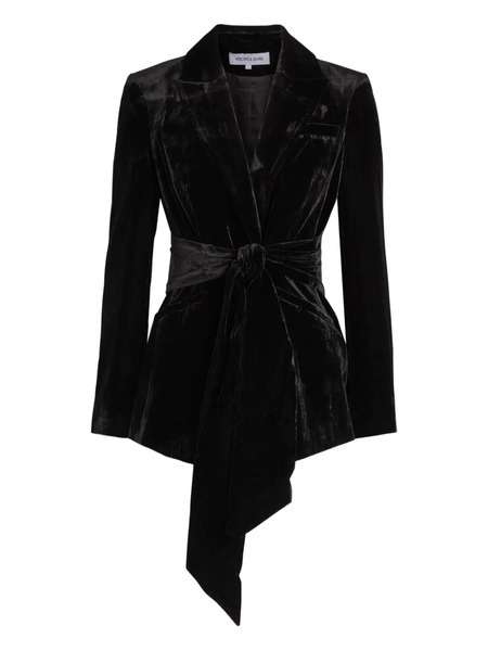  Veronica Beard Issel Tie-fastening Jacket - Black 