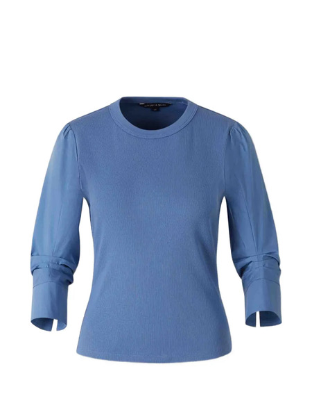  Veronica Beard Junia Long-sleeves T-shirt - Blue 