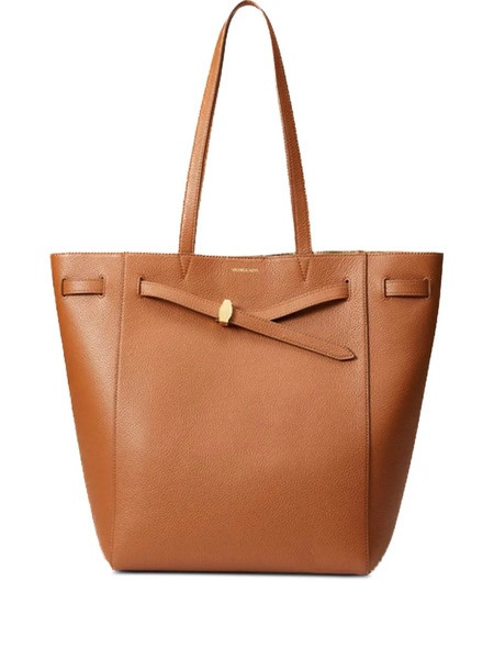  Veronica Beard Leather Tote Bag - Brown 