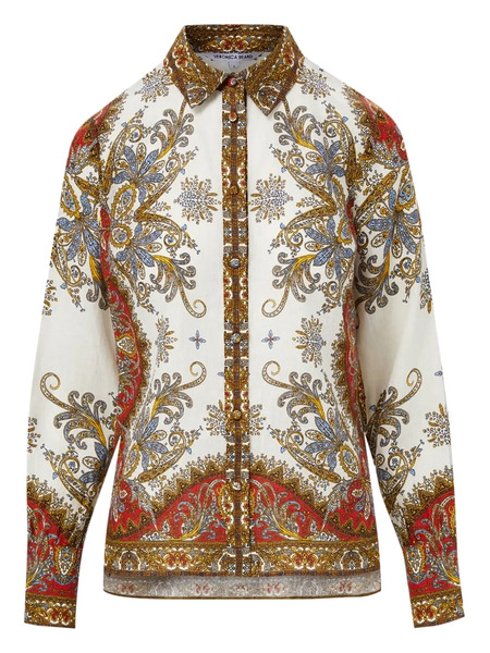  Veronica Beard Maryam Paisley-print Blouse - Neutrals 