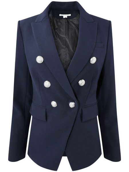  Veronica Beard Miller Double-breasted Blazer - Blue 