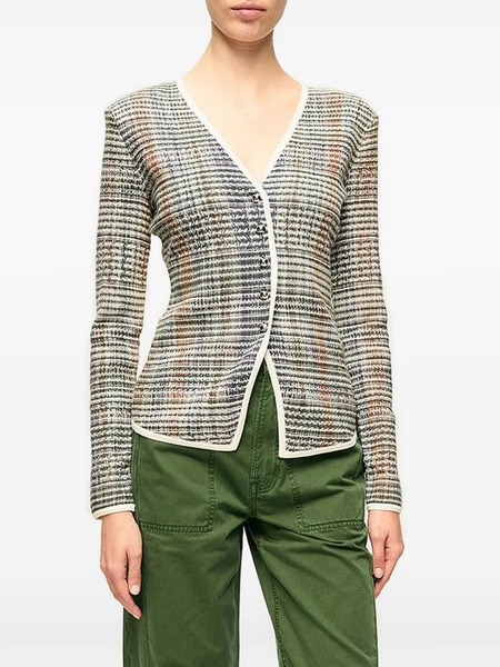  Veronica Beard Nadialine V-neck Jacket - Blue 