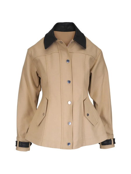  Veronica Beard Peplum Collared Jacket - Neutrals 