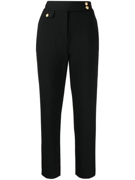  Veronica Beard Renzo Slim-fit Cropped Trousers - Black 
