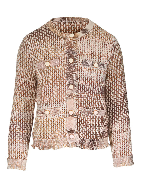  Veronica Beard Sariyah Buttoned Jacket - Brown 