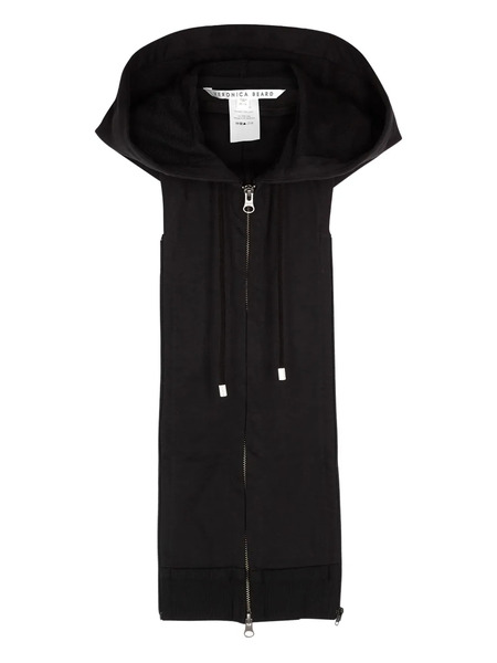  Veronica Beard Sleeveless Hoodie - Black 