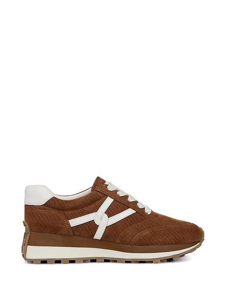  Veronica Beard Valentina Applique Lace-up Sneakers - Brown 