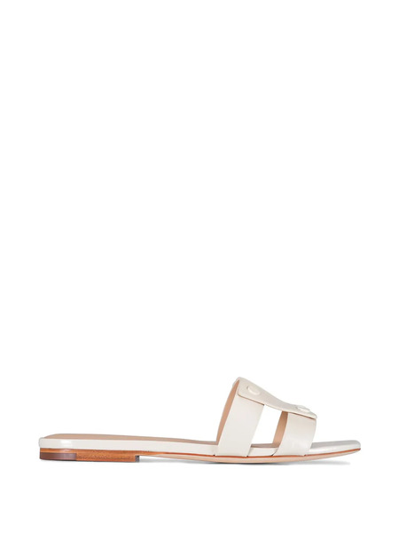  Veronica Beard Via Cutout Sandals - Neutrals 