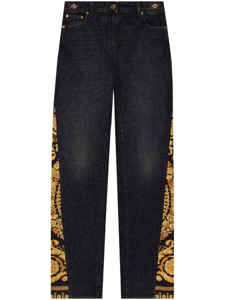  Versace Barocco Boyfriend Jeans - Black 