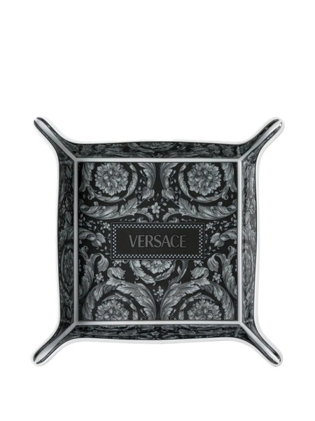  Versace Barocco Decorative Tray (19cm X 19cm) - Grey 