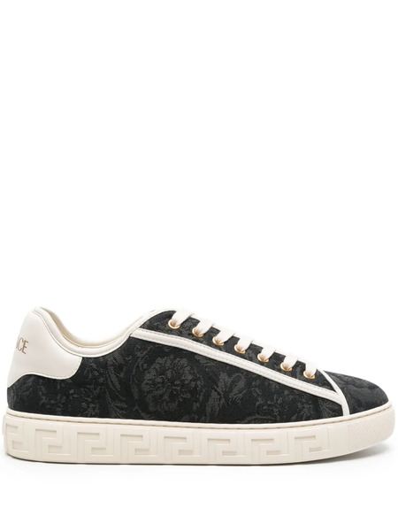 Versace Barocco Greca Sneakers - Black 