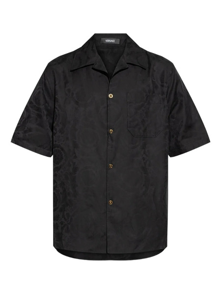  Versace Barocco-jacquard Shirt - Black 