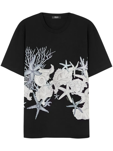  Versace Barocco Sea Cotton T-shirt - Black 