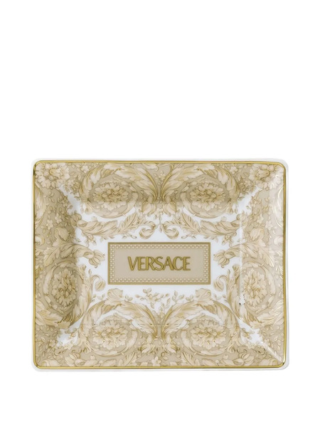  Versace Barocco Square Tray 15cm - Neutrals 