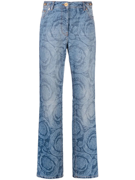  Versace Barocco Straight-leg Jeans - Blue 